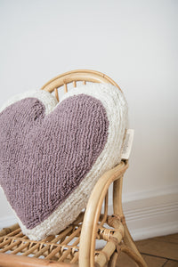 FAV 41 - Heart Mauve cushion