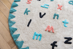 FAV 9 - Teppich Alphabet rund